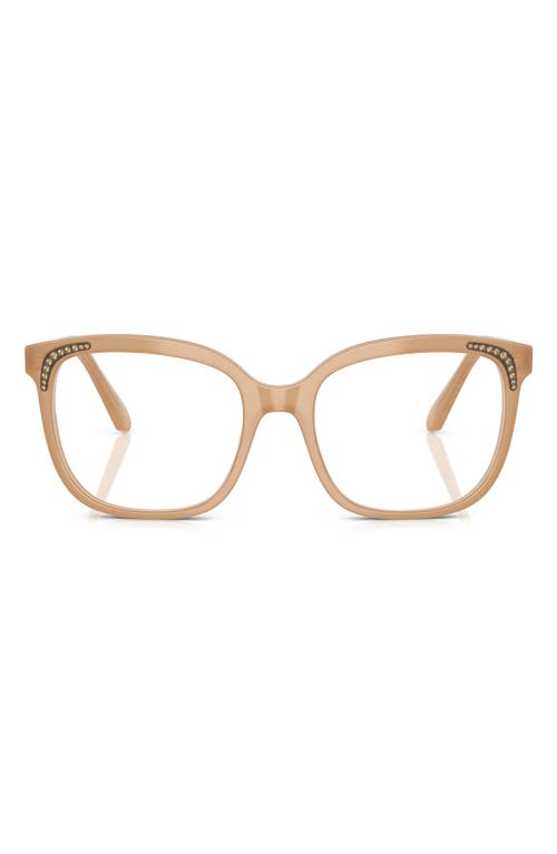 Swarovski 54mm Butterfly Optical Glasses in Beige 