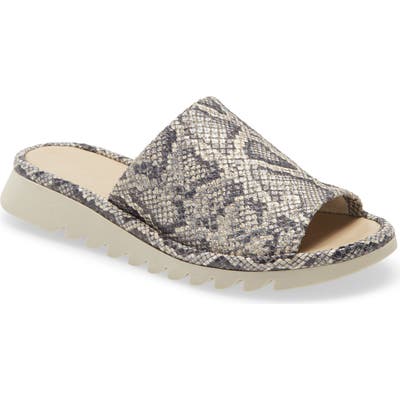 The Flexx Shore Thing Slide Sandal- Grey