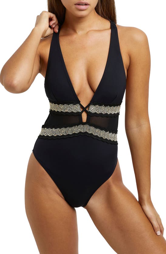 RIVER ISLAND HIGH APEX ONE-PIECE SWIMSUIT