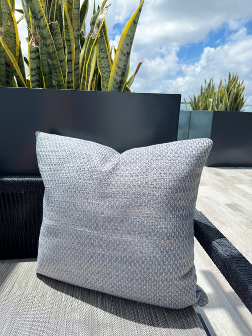 Anaya Pure Air Coastal Breeze Outdoor Pillow In Indigo