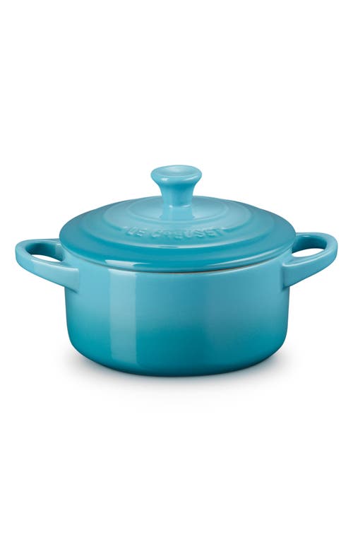 Le Creuset Artichaut 14-ounce Mini Round Cocotte In Caribbean