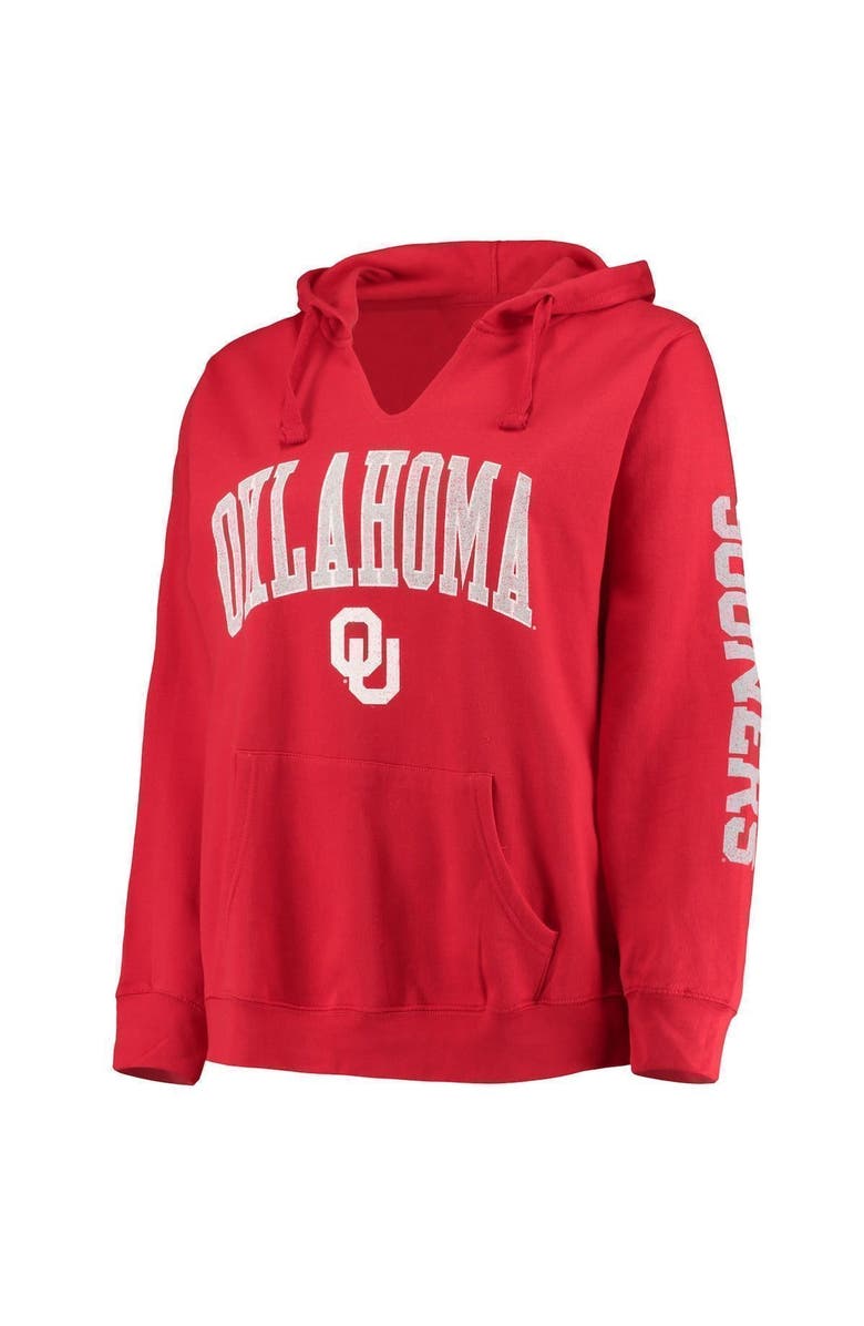 PROFILE Women's Crimson Oklahoma Sooners Plus Size Arch Logo Campus 2 ...