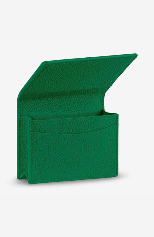 Maison De Sabre Maison De Sabré Leather Card Case In Emerald Green