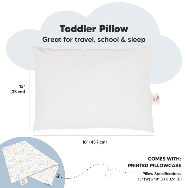 Shop Keababies Toddler Pillow With Pillowcase In Narwhal