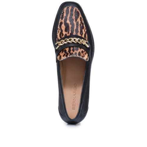 Shop Bernardo Footwear Zephyr Haircalf Chain Loafer In Gato Haircalf