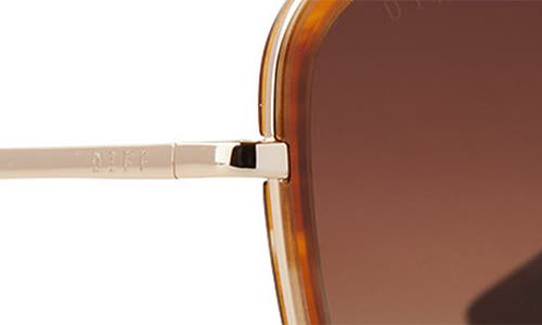 DIFF DIFF GENEVIVE 57MM GRADIENT SQUARE SUNGLASSES 