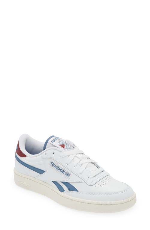 Reebok Club C Revenge Sneaker In White/blue/chalk Red