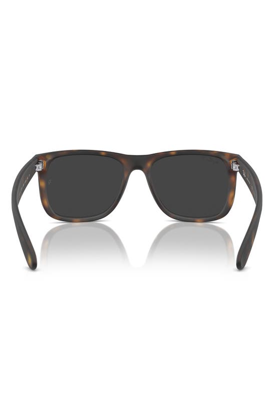 Ray Ban Justin Classic Sunglasses Havana Frame Grey Lenses Polarized 54-16 In Havana