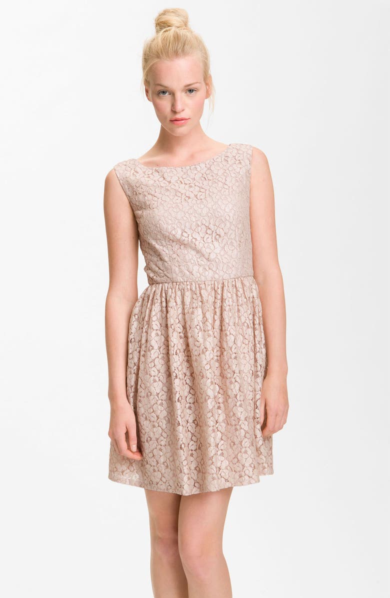 French Connection 'Fast Twinkle' Metallic Lace Dress | Nordstrom