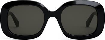 Triomphe Square Glasses in Black - Celine Eyewear