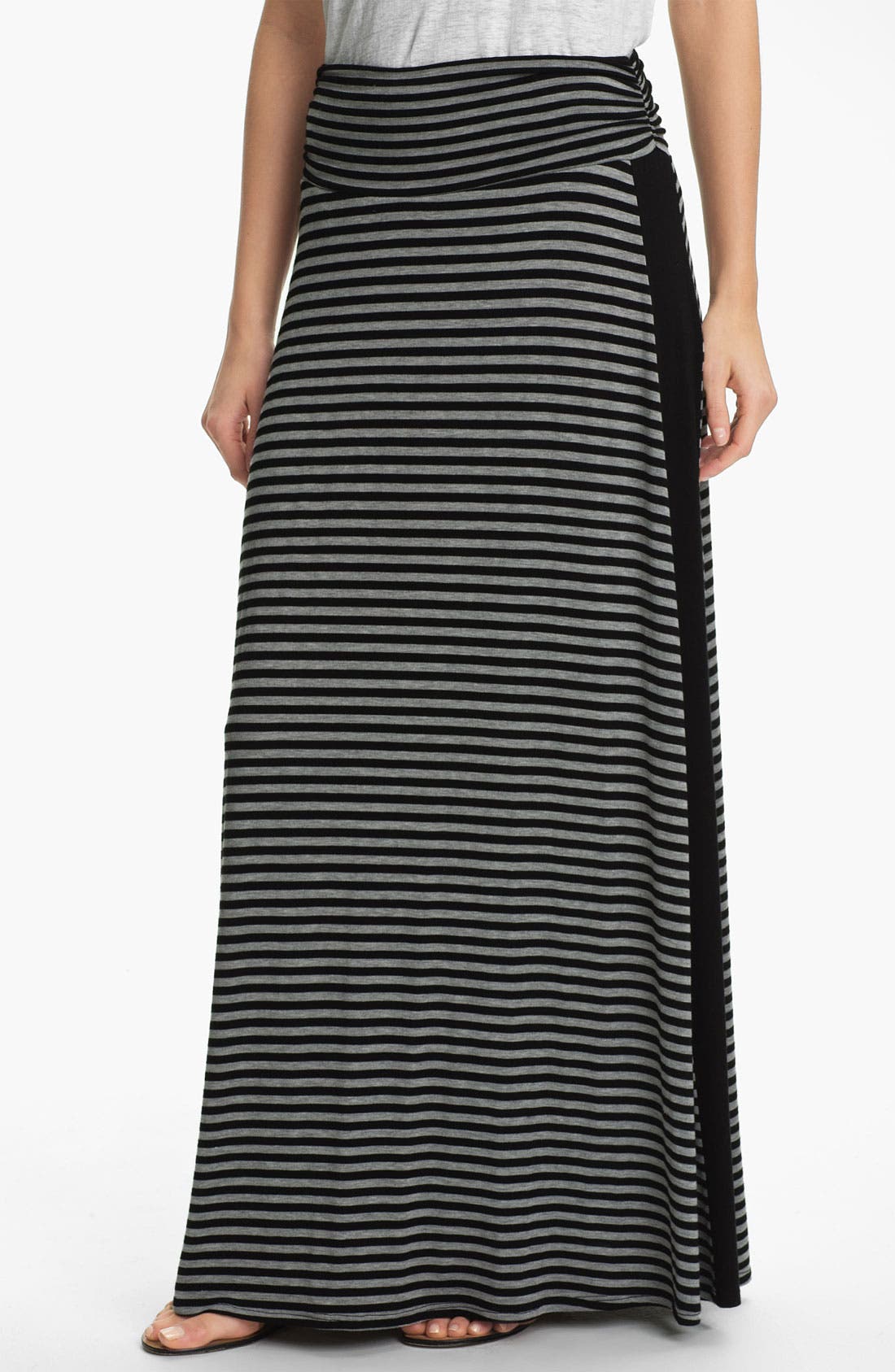 Bobeau Tuxedo Stripe Maxi Skirt Nordstrom