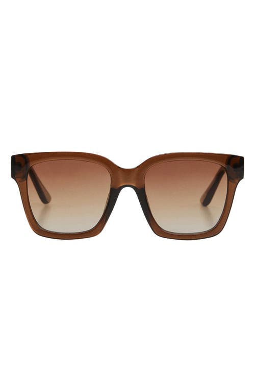 Mango Marai Square Sunglasses In Brown