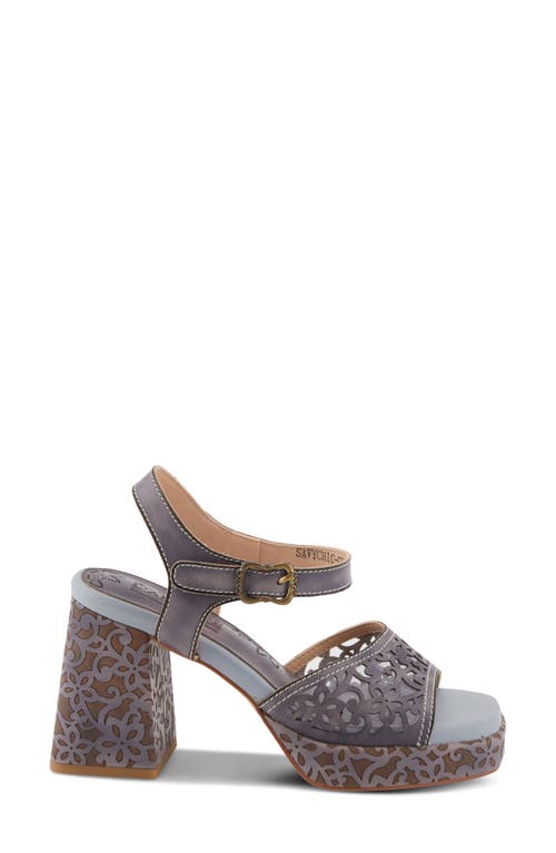 Shop L'artiste By Spring Step Savychic Square Toe Sandal In Grey