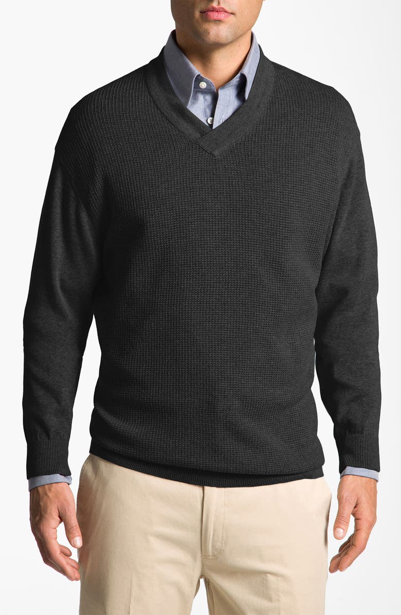 Cutter & Buck 'Portage Bay' V-Neck Sweater (Big & Tall) | Nordstrom