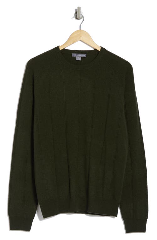Bruno Magli Amicale Wide Rib Cashmere Sweater In Olive