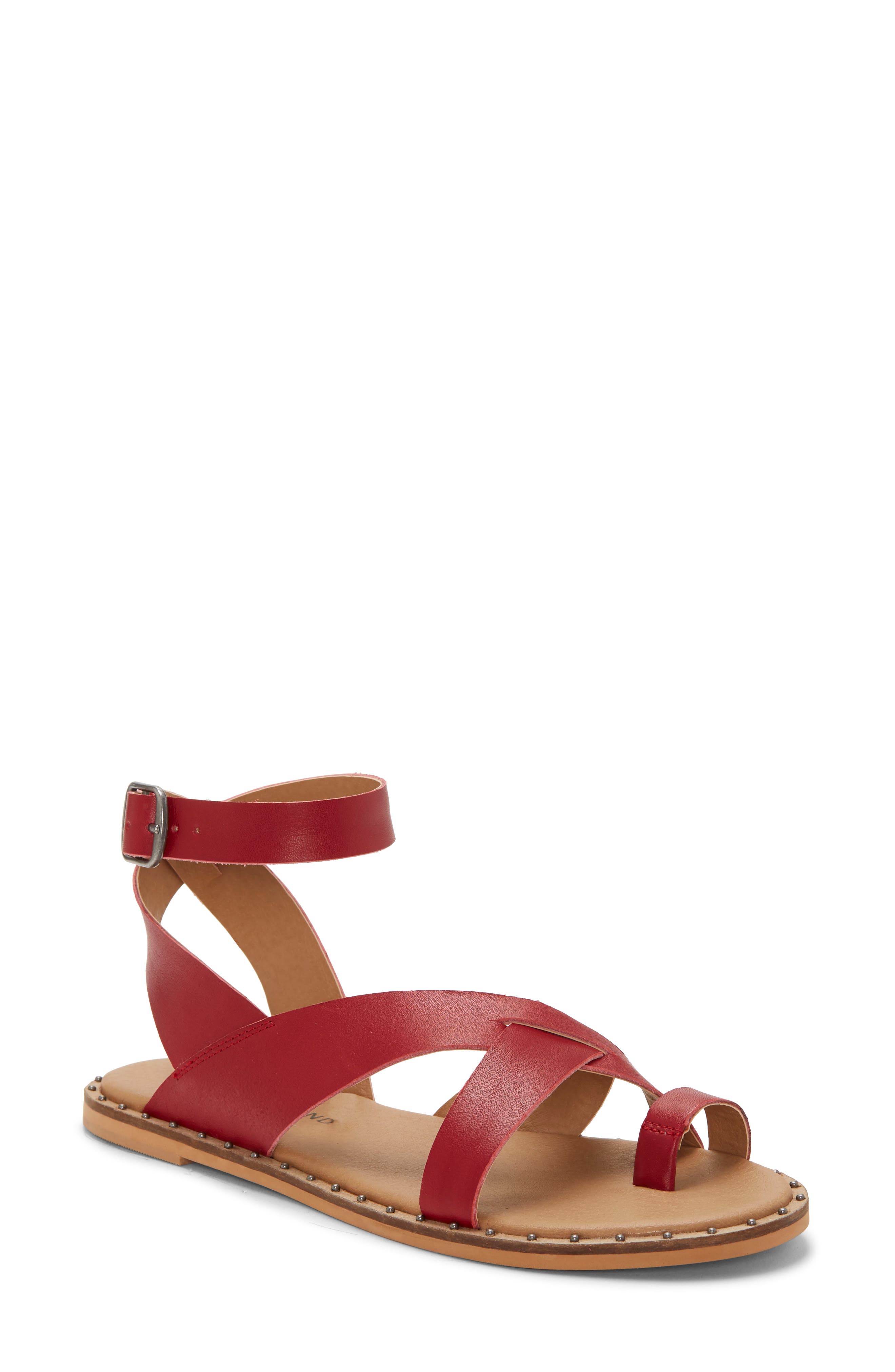 Lucky Brand Farran Toe Loop Sandal, Red