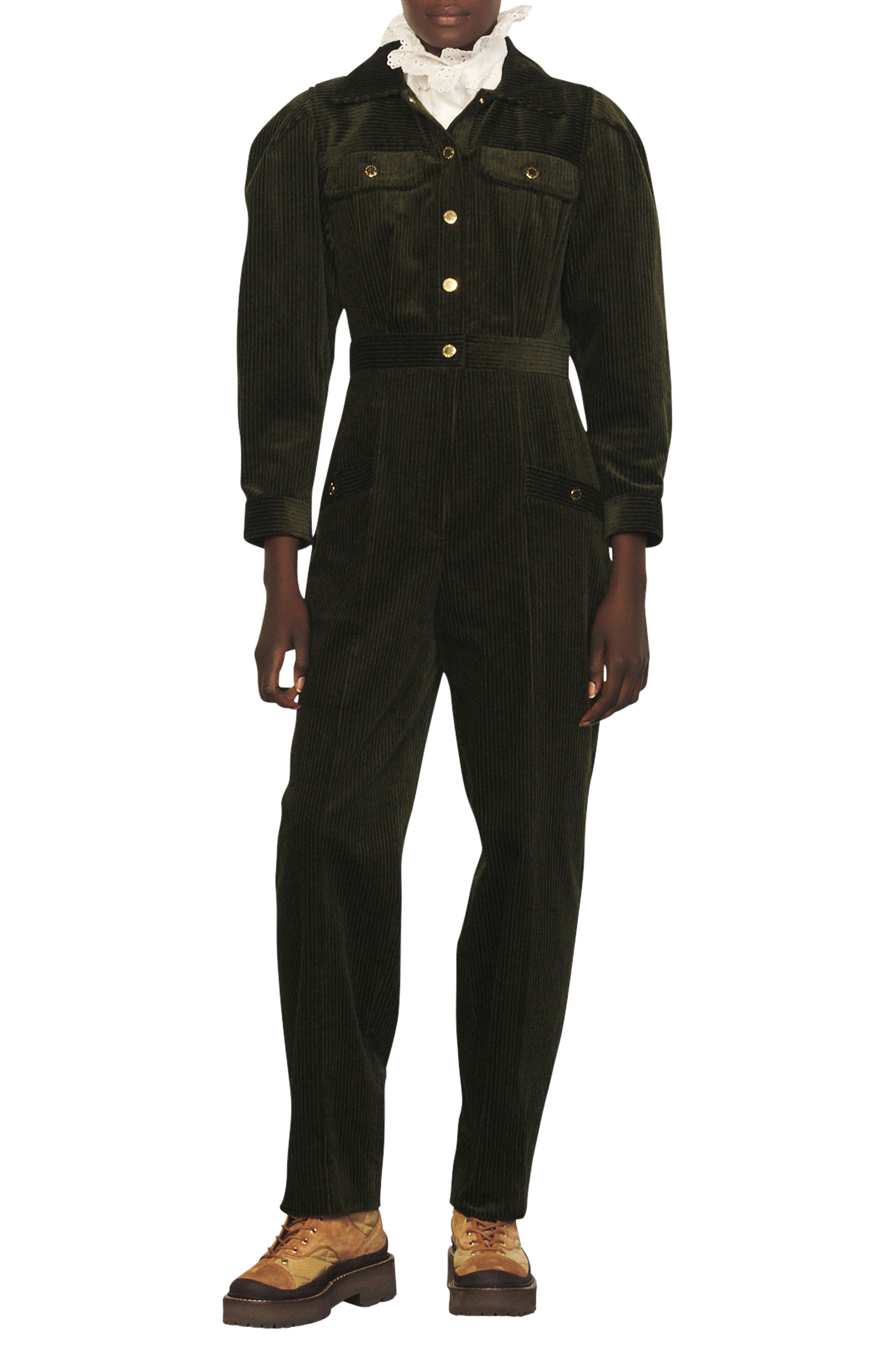 Sandro corduroy jumpsuit online