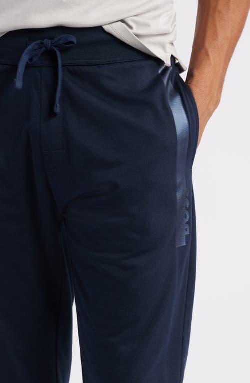 Shop Hugo Boss Boss <br />authentic Cotton Lounge Pants<br /> In Dark Blue