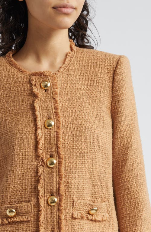 Cinq À Sept Women's Christie Cotton Tweed Jacket In Sahara