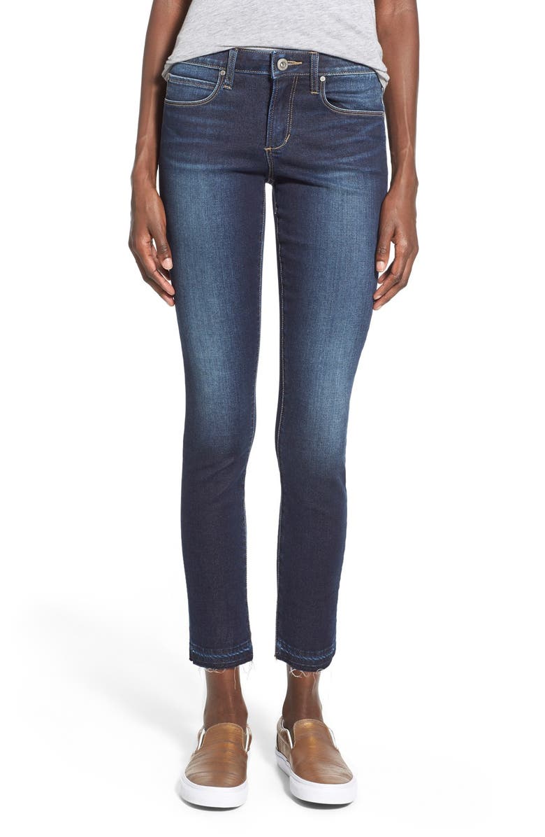 Articles of Society 'Carly' Frayed Hem Ankle Skinny Jeans (Tourmaline ...