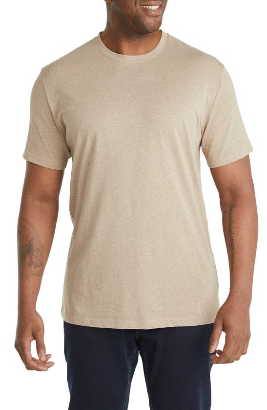 Shop Johnny Bigg Essential Crewneck Cotton T-shirt In Stone