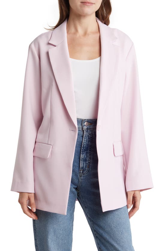 Melrose And Market Lightweight Single Button Blazer In Purple Light