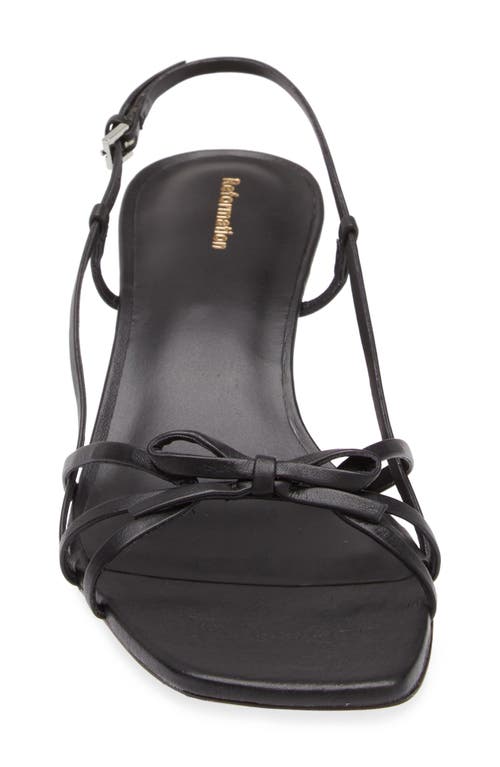 Reformation Sally Slingback Sandal In Black