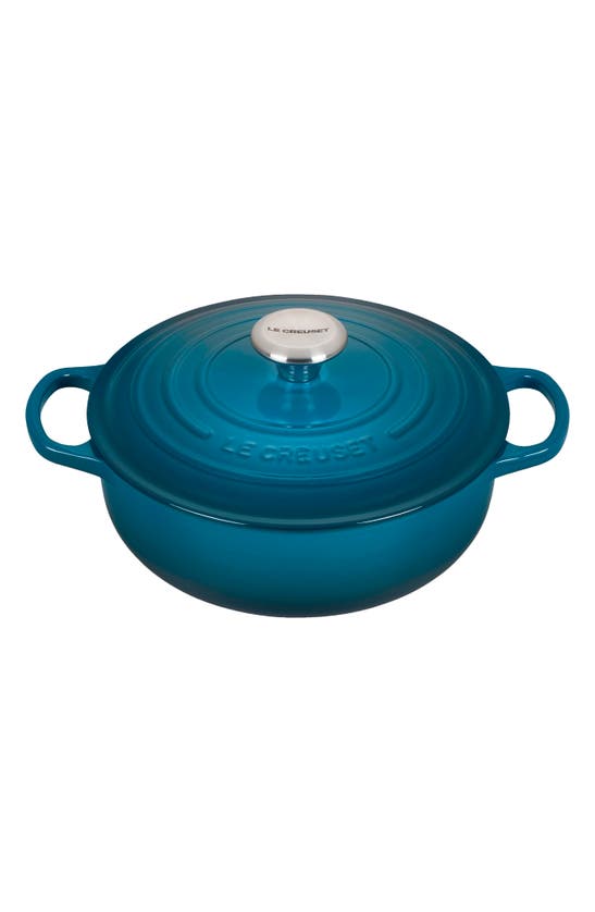 Le Creuset Signature 3.5-quart Round Enamel Cast Iron French/dutch Oven In Deep Teal