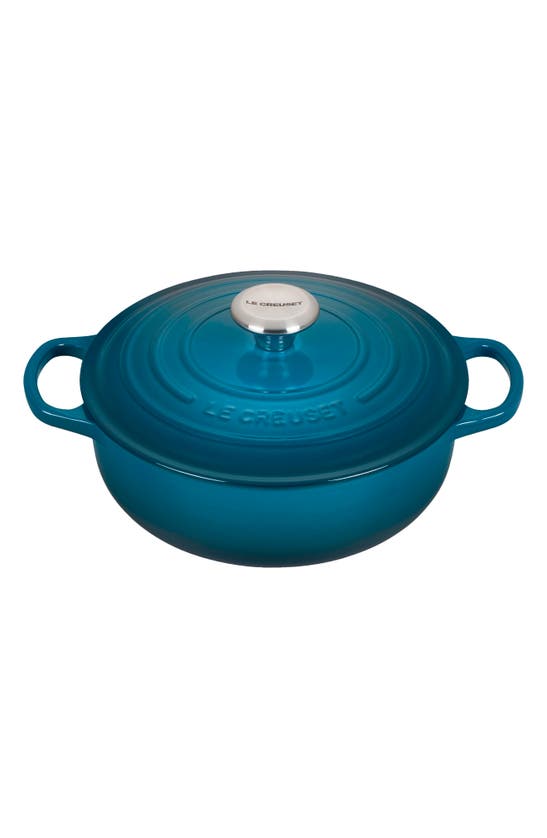 Le Creuset Signature 3.5-quart Round Enamel Cast Iron French/dutch Oven In Deep Teal