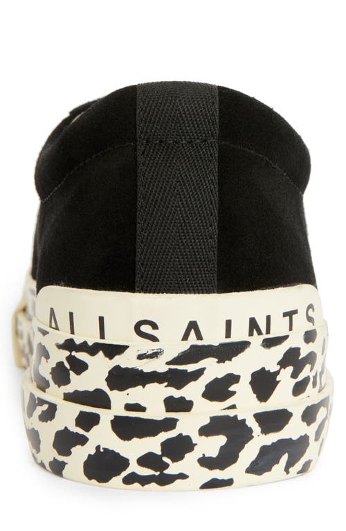 Allsaints Knox Sneaker In Black Leopard