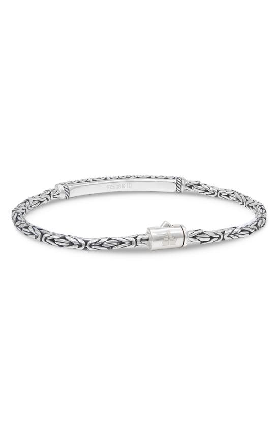 Shop Devata Sterling Silver With 18k Gold Accents Bracelet In Silver Gold