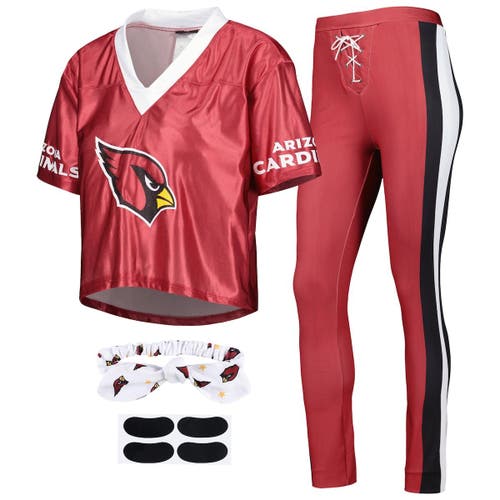 JERRY LEIGH Women's Cardinal Arizona Cardinals Game Day Costume Sleep Set