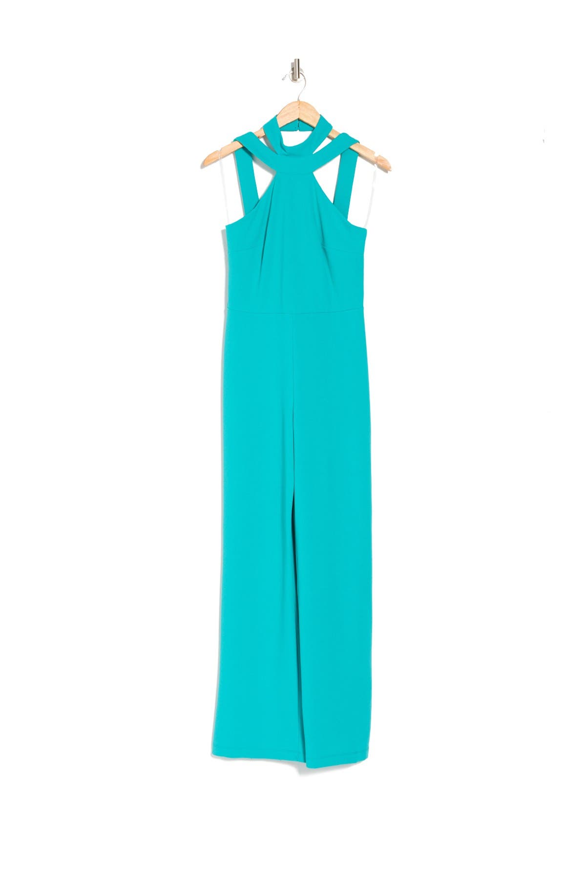 bebe choker neck jumpsuit