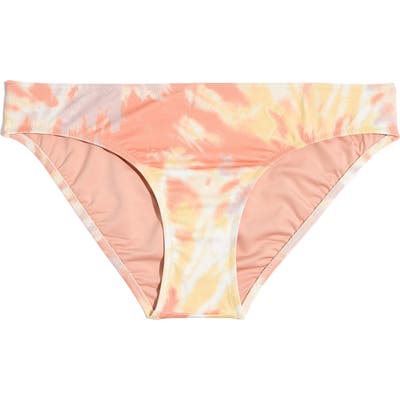 Plus Size Madewell Second Wave Hipster Bikini Bottoms, Coral