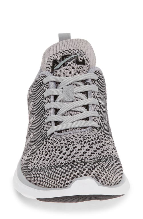APL TechLoom Pro Knit Running Shoe in Cement/White/Black
