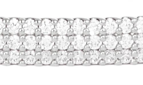 Nordstrom Pavé Cubic Zirconia Bangle In Clear- Silver
