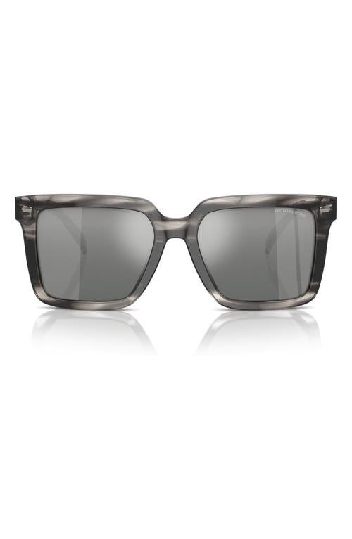 Abruzzo 55mm Square Sunglasses in Black Grey