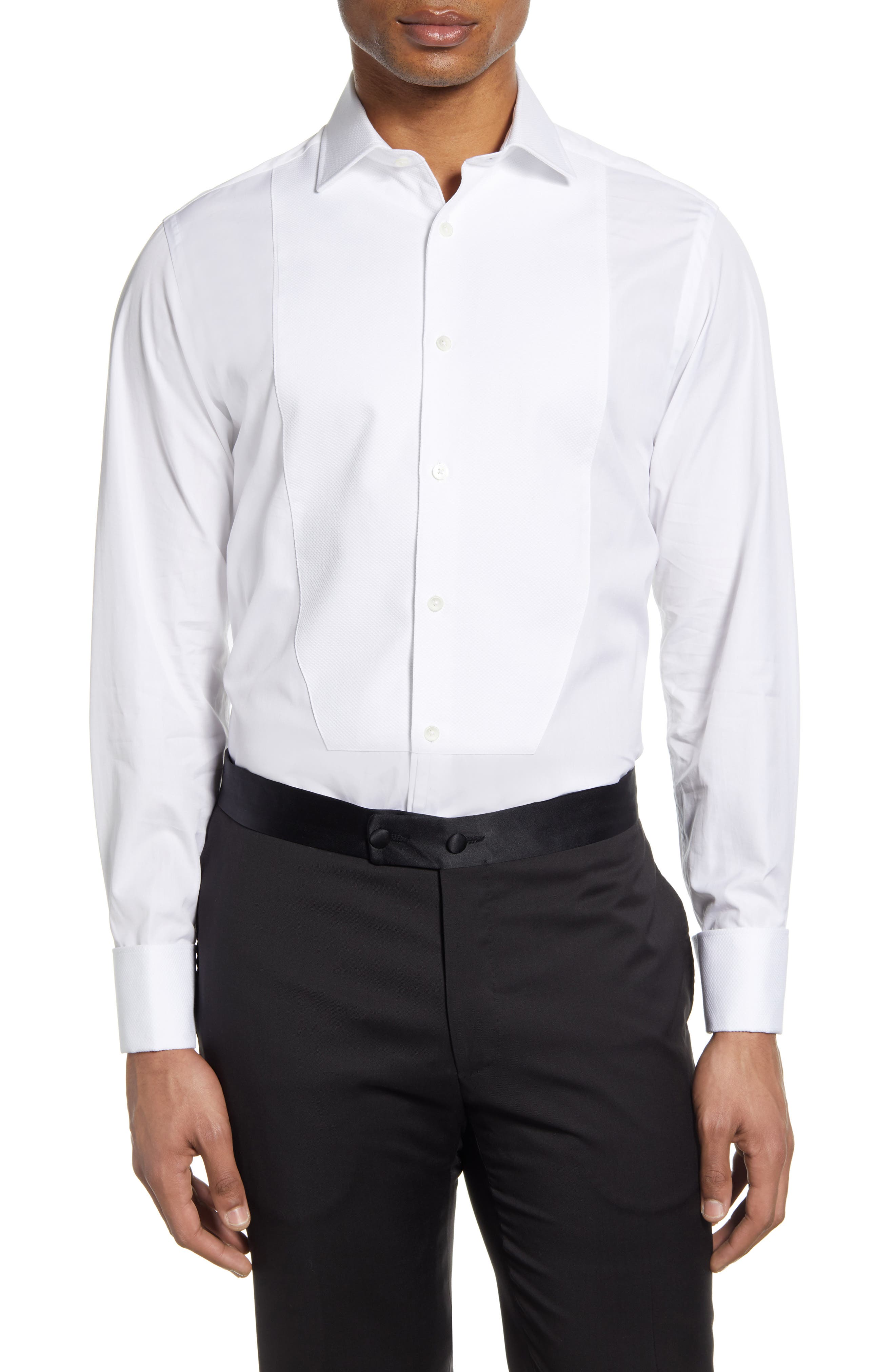 eton slim fit tuxedo shirt