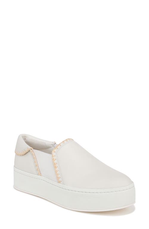 Vince Warren Platform Slip-on Sneaker In White