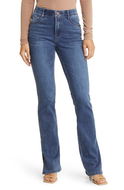 Buy QUECY® Women's High Waisted Straight Leg Jeans Vintage Stretch