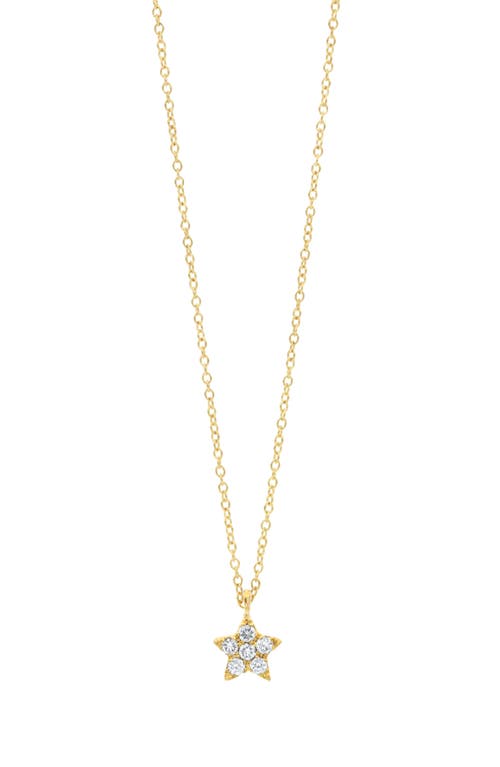 Bony Levy Simple Obsession Petite Diamond Star Necklace in 18K Yellow Gold at Nordstrom
