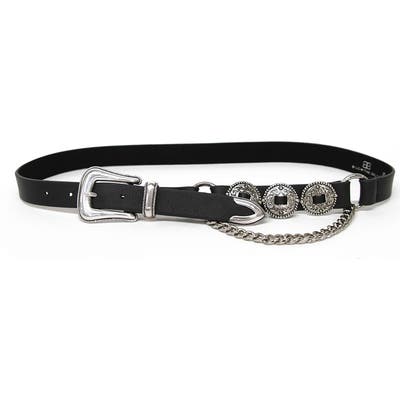 B-Low The Belt Dani Leather Belt, Black/ Silver