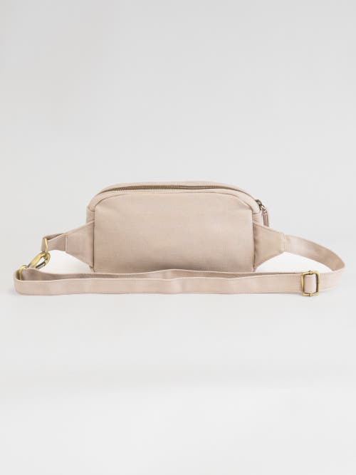 Terra Thread Organic Cotton Sling Belt Bag In Sand Dune