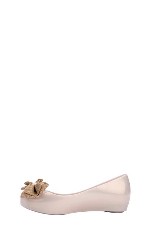 Shop Mini Melissa Kids' Ultragirl Sweet X Flat In Beige