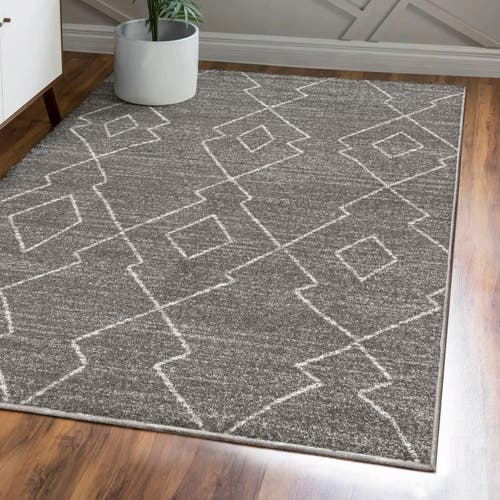 Jonathan Y Alia Moroccan Beni Souk Area Rug In Gray/cream