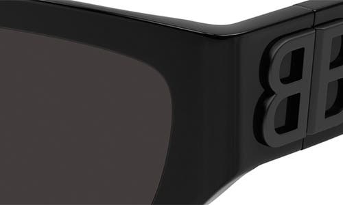 Shop Balenciaga 56mm Cat Eye Sunglasses In Black