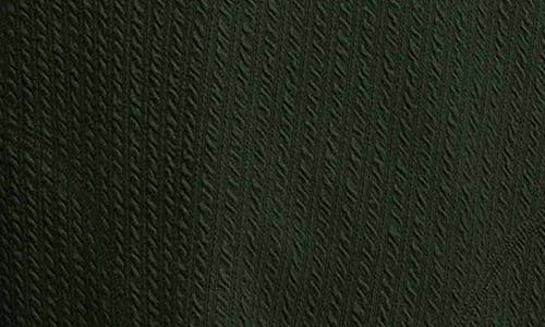 Foxcroft Sammy Cable Knit Long Sleeve Popover Sweater In Dark Green In Dark Green
