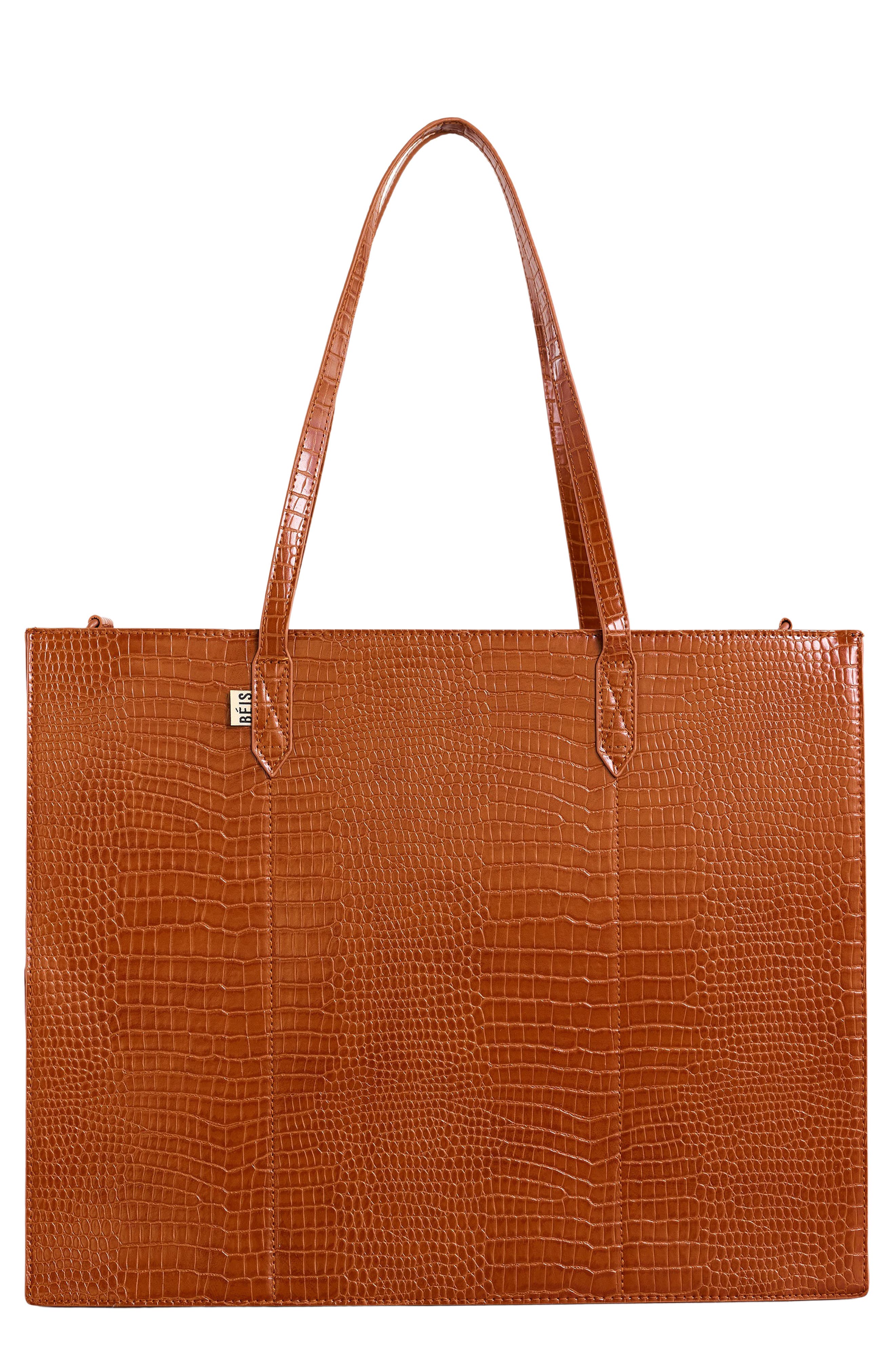 Béis The Large Croc Embossed Work Tote & Laptop Sleeve Nordstromrack