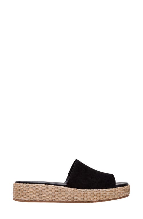 Lisa Vicky Smile Platform Slide Sandal In Black