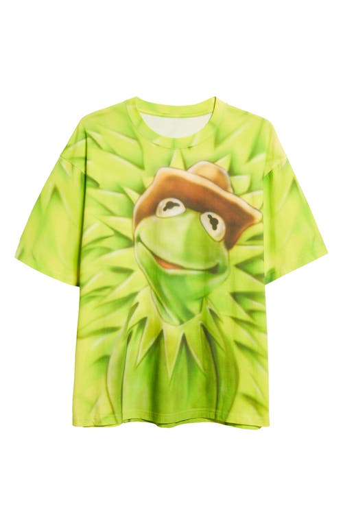Stockholm Surfboard Club Airbrush Graphic T-shirt In Kermit